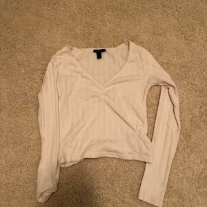 Long Sleeve V Neck Top